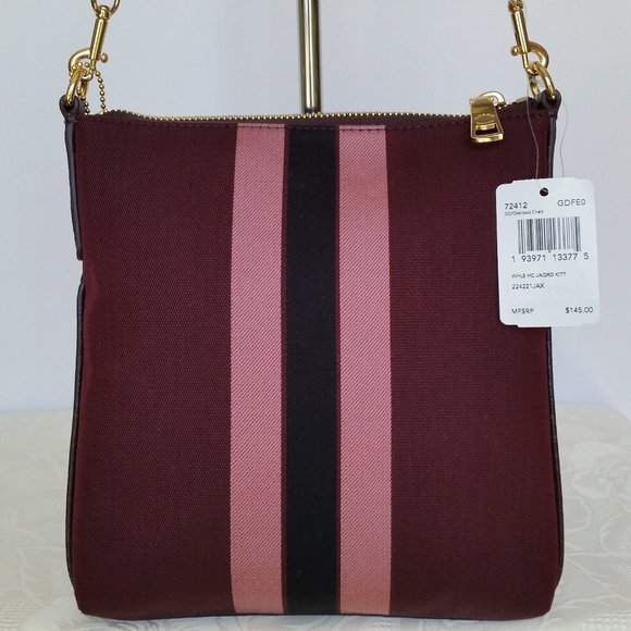 COACH Kitt Horse and Carriage Jacquard Crossbody - Picture 5 of 15